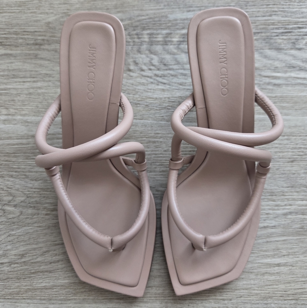 Jimmy Choo Cape Padded Leather Mules